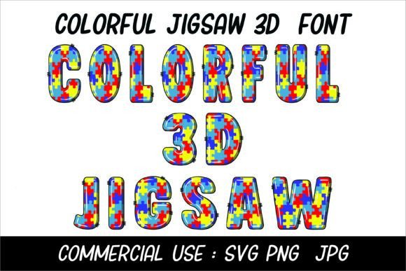 Colorful 3D Jigsaw Font: A Comprehensive Guide to Vibrant Design