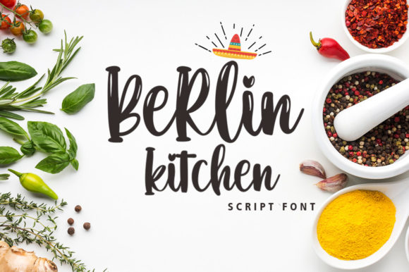 Discover the Charm of Berlin Kitchen Font Font