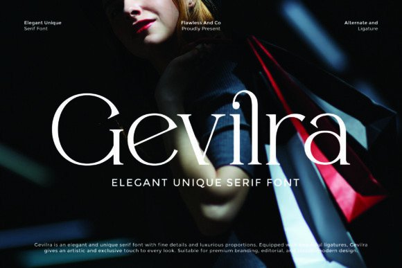 Gevilra Font: A Modern Serif for Luxury Branding and Editorial Design