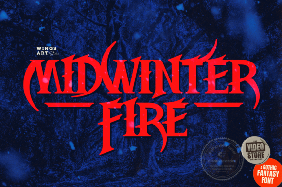 Midwinter Fire Font: Ignite Your Gothic Design Vision
