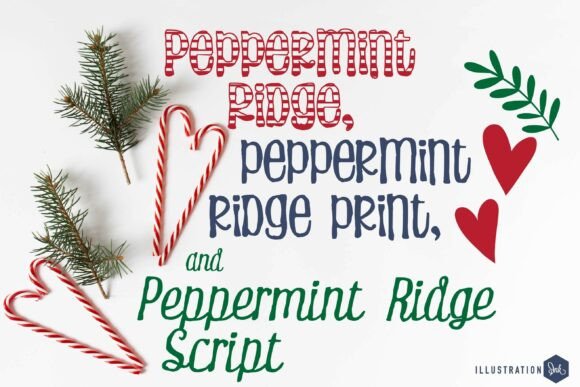 Peppermint Ridge Trio Font: Your Secret Ingredient for a Cozy Christmas Bakery Vibe
