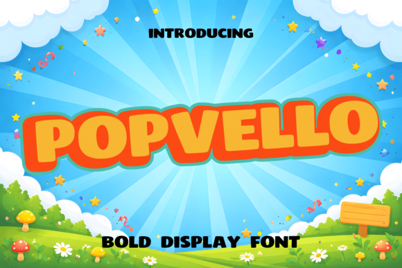 Popvello Font: Playful Boldness for Every Holiday