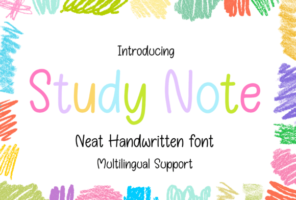 Study Note Font: Infusing Warmth into Creative Design