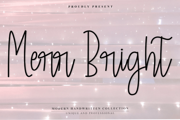 The Art of Digital Penmanship: Elevating Design with the Merr Bright Font