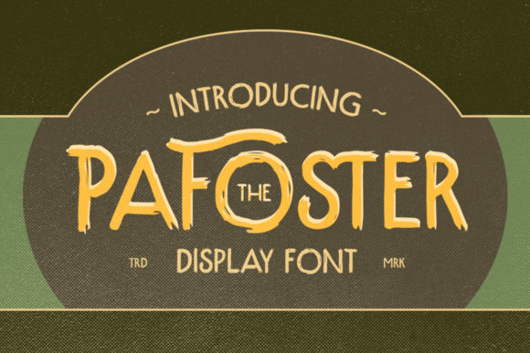 The Pafoster Font: Crafting Vintage Charm with Modern Impact
